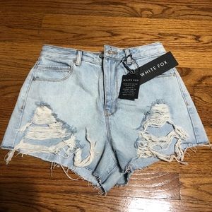 Never Worn White Fox Jean Shorts